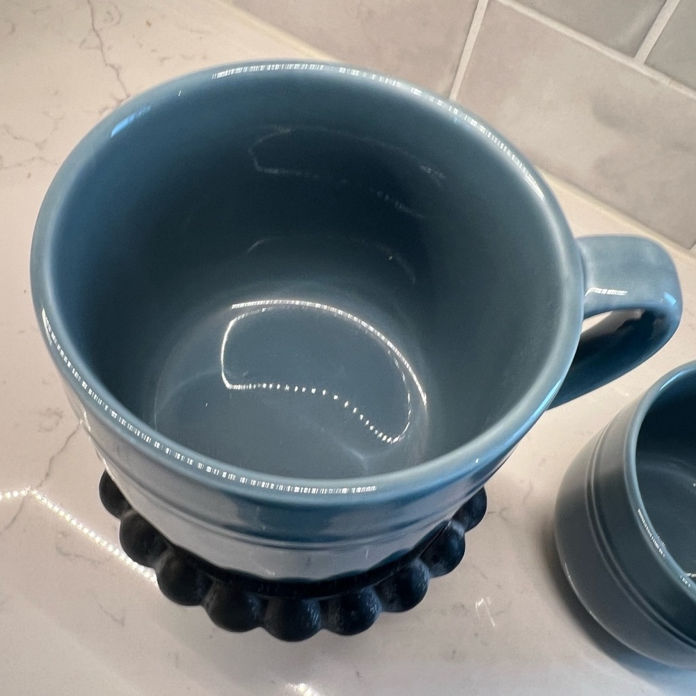 Threshold Blue Ceramic Mug Set of 4. - Picture 2 of 10